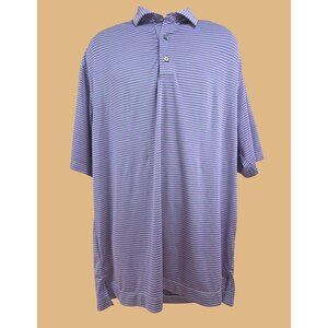 FootJoy Purple & White Striped Mens Polo XL Cypress Lakes GC